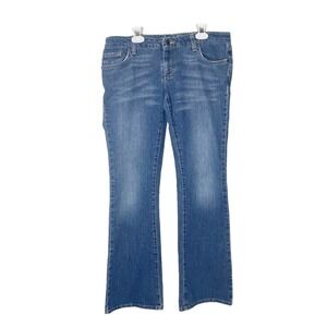 American eagle Y2k Womens stretch skinny flare Sz 6 Blue jeans Bell Bottoms